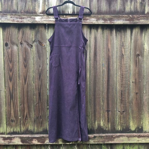 Eric Charles Dresses & Skirts - Eric Charles Vintage Smock Dress Pinafore Jumper Size M Purple